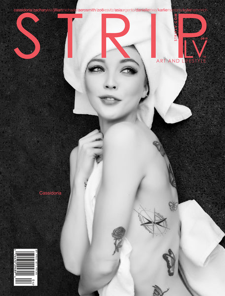 STRIPLV Digital Issue 0419 with Cassidoria, Zachary Levi, Jillian Michaels, Aerosmith, Zoe Kravitz, Asia Argento, Rihanna, Victoria Zdrok, River Johnson, Danielle Trixie, Karlie Montana, Kylie Hammrich, Alexandria Ocasio-Cortez and more.