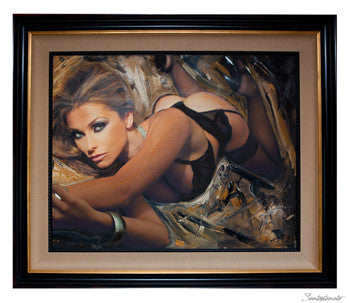 ART by Santodonato: "Transformation" (New) framed original painting